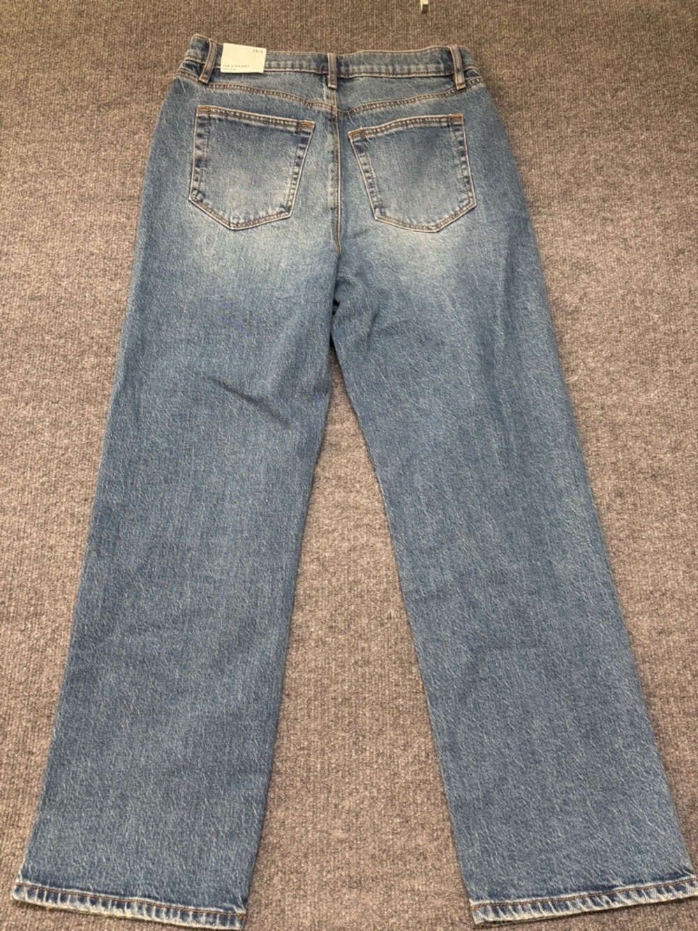 LOFT The Straight High Rise Distressed Jeans Light Wash | Size 28 / 6 - Picture 6 of 11